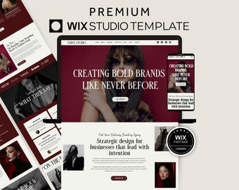 Wix Studio Website Template for Social Media Manager, Modern Wix Studio Template Agency, Luxury Wix Website for Brand Manager, Life Coach