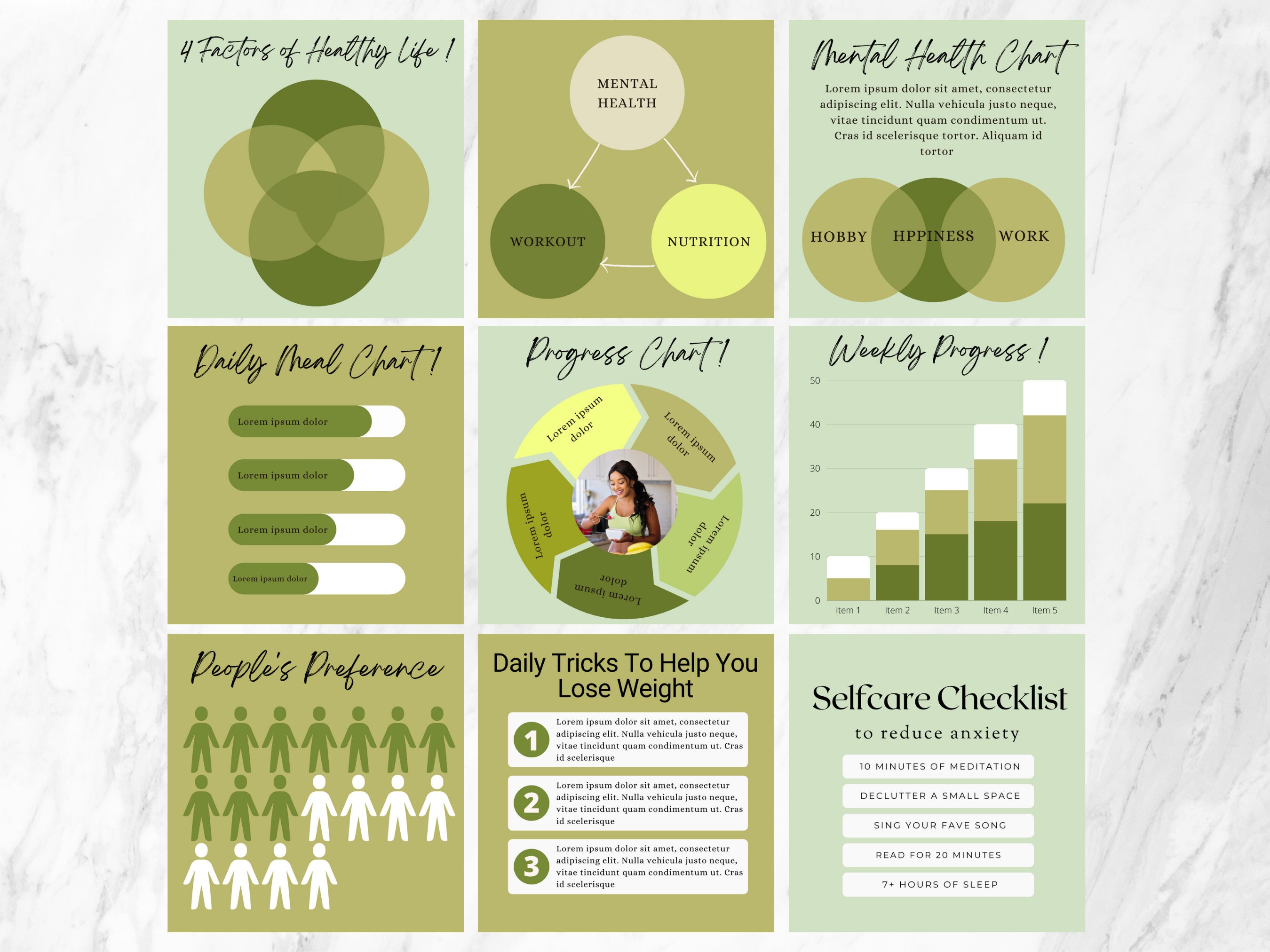 Nutrition Instagram Template Canva Wellness Instagram Templates