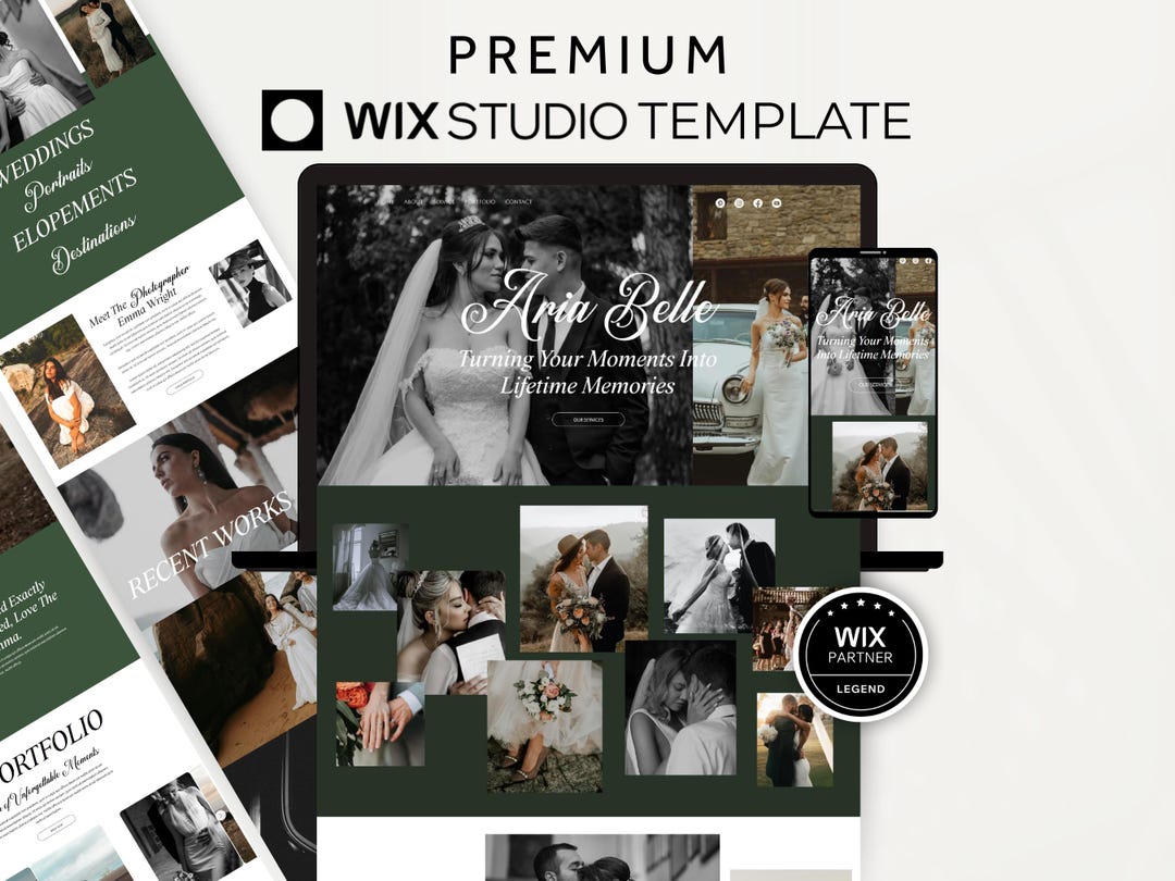 Creative Wix Studio Website Template for Photographers, Modern Wix ...