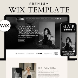 Wix Website Template, Coaching Wix Website Theme, Creative Wix Design, Lux Wix Online Store, Wix Blogger Theme, Wix Layout, Podcast Website