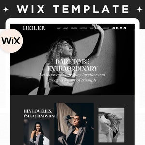 Wix Website Template, Coaching Website Template, Creative Wix Website Theme, Wix Blog Template, Website Template for Coach, Wix Online Store