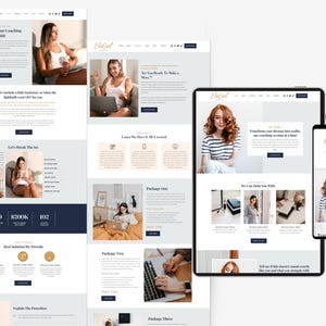 Minimalistische Wix-Website-Vorlage für Coaches, Therapeuten, Agenturen und Wix-Design-Service-Unternehmen Bild 5