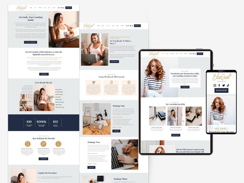 Minimalistische Wix-Website-Vorlage für Coaches, Therapeuten, Agenturen und Wix-Design-Service-Unternehmen Bild 5