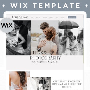 Photography Website Template, Wix Website Template, Wedding Photographer Website Design, Wix Photographer Website Theme, Boho Wix Theme