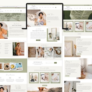 Minimal Wix Website Template, Life Coaches and Bloggers Website Template, Modern High Converting Wix Website for Service Provider, Wix Shop image 2