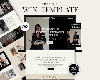 Coaching Wix Website Template: Luxury Wix Design for Virtual Assistant, Elegant Website for Podcaster, Wix Template for Social Media Manager