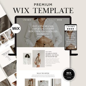 Luxury Wix Website for Coaches, Modern Wix Template Service Business, Website Design Brand Manager, Elegant Wix Theme Virtual Assistants