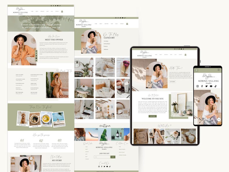 Minimal Wix Website Template, Life Coaches and Bloggers Website Template, Modern High Converting Wix Website for Service Provider, Wix Shop image 6