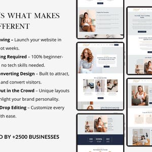 Minimalistische Wix-Website-Vorlage für Coaches, Therapeuten, Agenturen und Wix-Design-Service-Unternehmen Bild 3