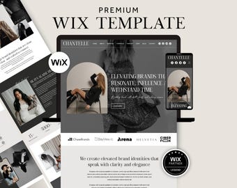 Elegant Wix Website Template Social Media Manager, Luxury Wix Template Podcaster, Virtual Assistant, Premium Wix Business Website Design