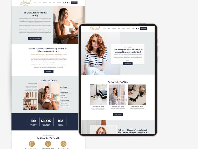 Minimalistische Wix-Website-Vorlage für Coaches, Therapeuten, Agenturen und Wix-Design-Service-Unternehmen Bild 7
