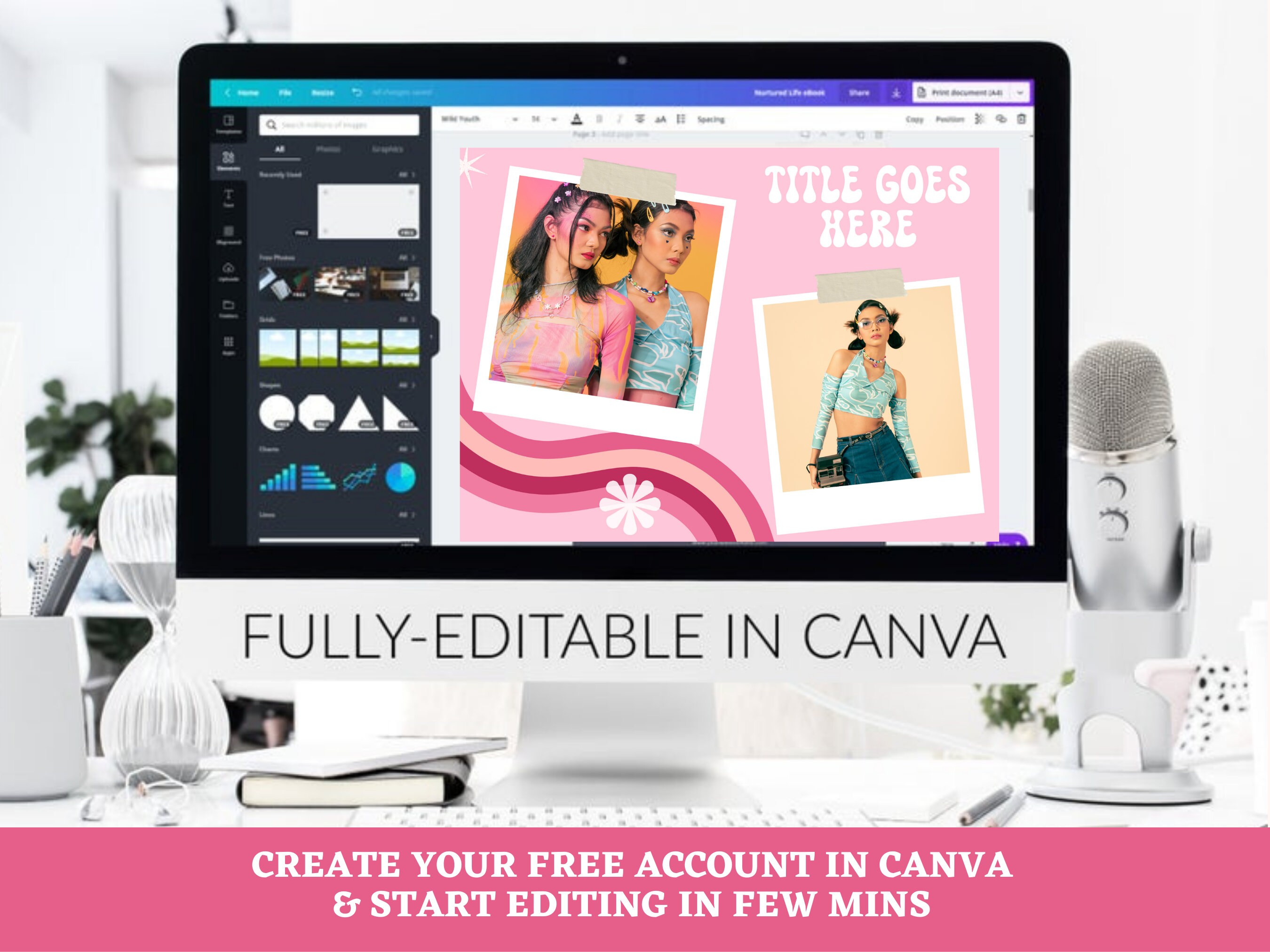 Etsy Store Banner Template Retro Etsy Shop Bundle Groovy Etsy UK