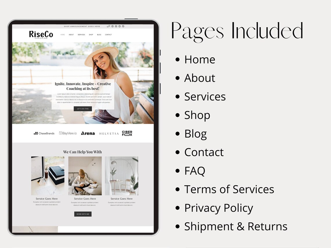 Wix Website Template Coaching Website Template Wix Social Media Wix Website Template Coaching Website Template Wix Social Media
