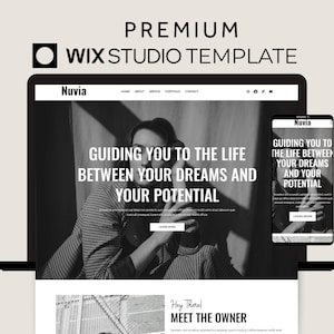 Wix Studio Template For Life Coach, Minimal Wix Landing Page, Coaching Wix Website, Premium Wix Sales Page Design, Luxury Wix Website Theme