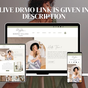 Minimal Wix Website Template, Life Coaches and Bloggers Website Template, Modern High Converting Wix Website for Service Provider, Wix Shop image 8