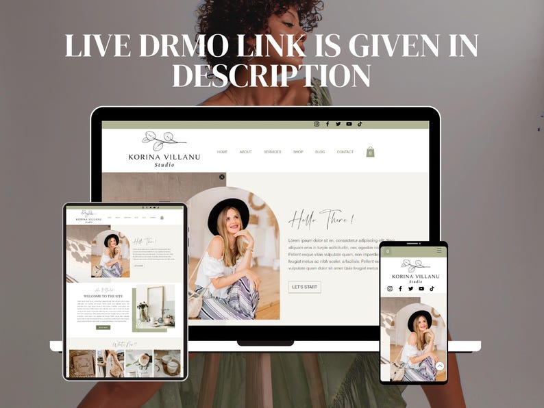 Minimal Wix Website Template, Life Coaches and Bloggers Website Template, Modern High Converting Wix Website for Service Provider, Wix Shop image 8