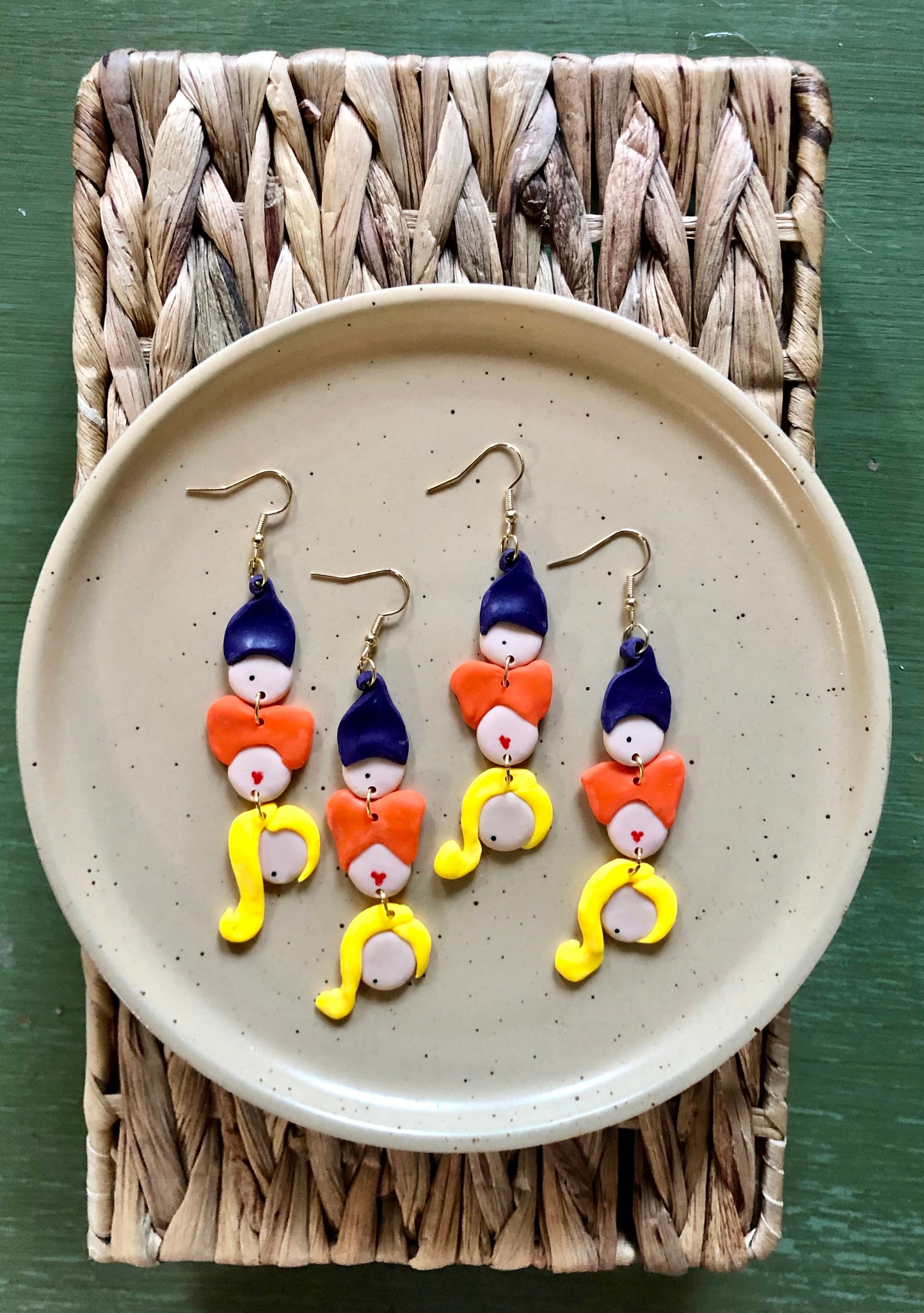 Hocus Pocus Halloween Dangle Polymer Clay Earring Etsy
