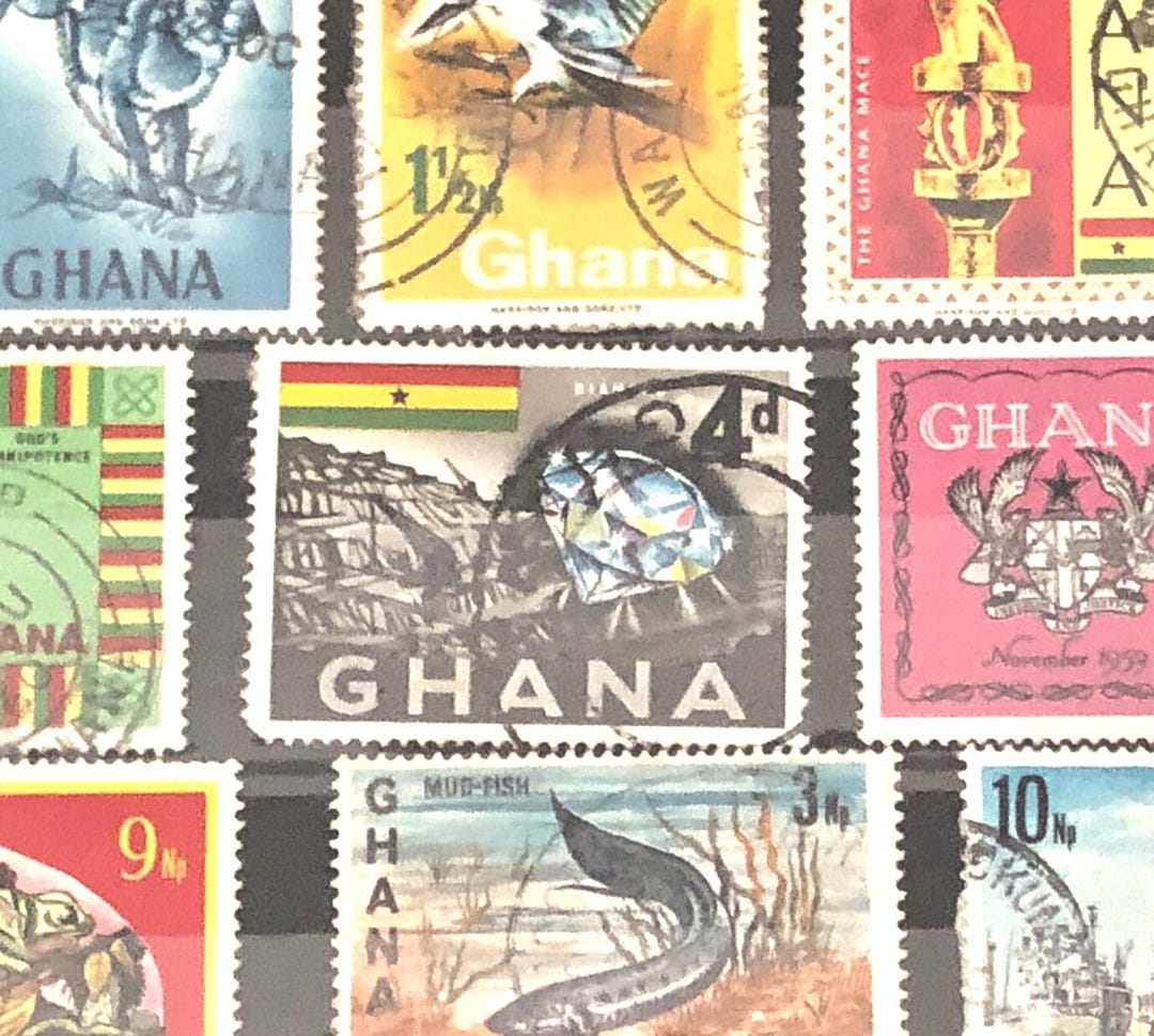 1950s to 1960s Ghana - Africa -mixture of Stamps - All Used - Etsy UK