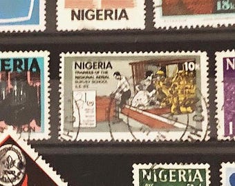 50 Used Nigeria Stamps – Vintage Philatelic Collection - Etsy UK
