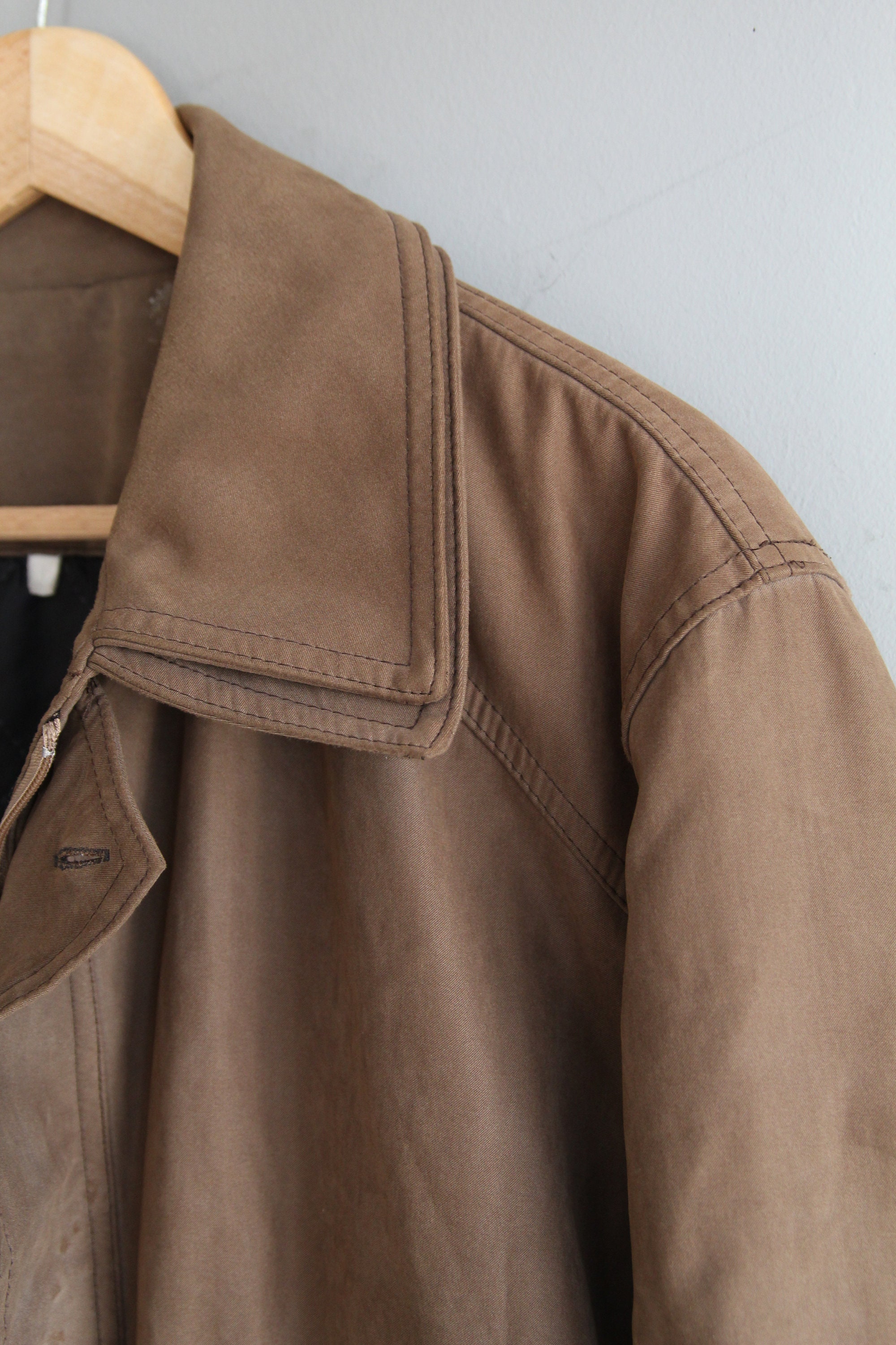 Vintage Trench Coat for Men Vintage Clothing Light Brown Etsy UK