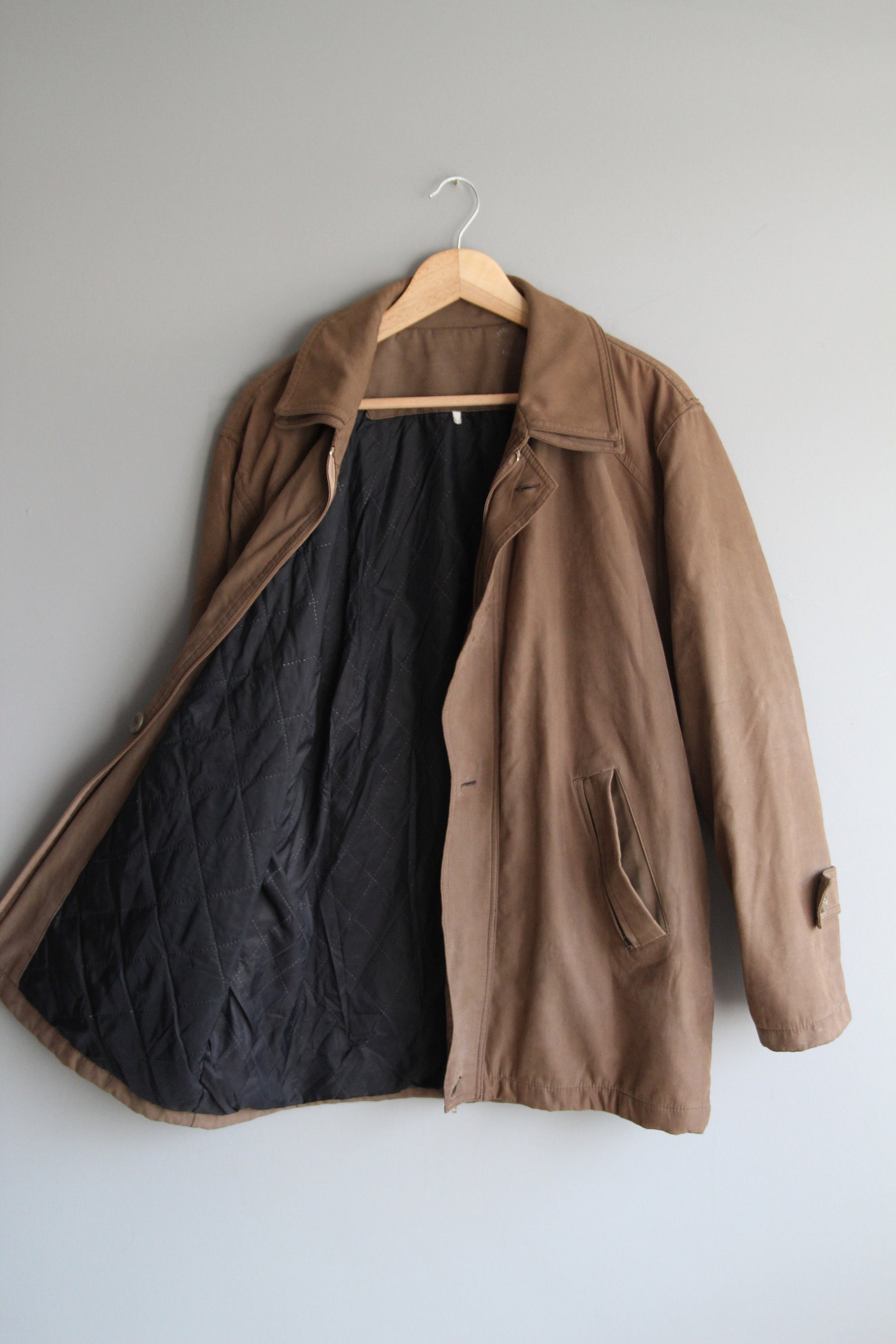 Vintage Trench Coat for Men Vintage Clothing Light Brown Etsy UK