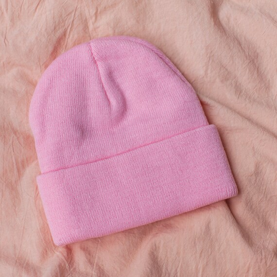 Pink Poyo Soft Beanie one Size Kawaii 