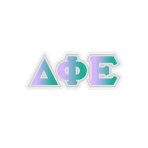 Delta Phi Epsilon Antarctica Letter Sticker