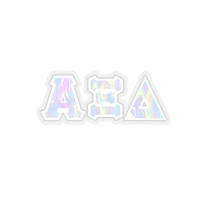 Alpha Xi Delta Pastel Tie-Dye Pattern Letter Sticker