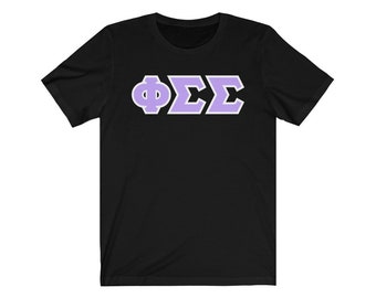 phi sigma sigma letter shirts