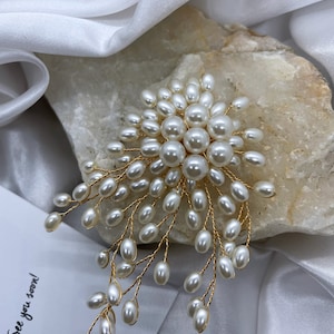 Faux Pearl Delicate Brooch image 4