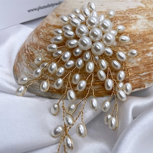 Faux Pearl Delicate Brooch image 2