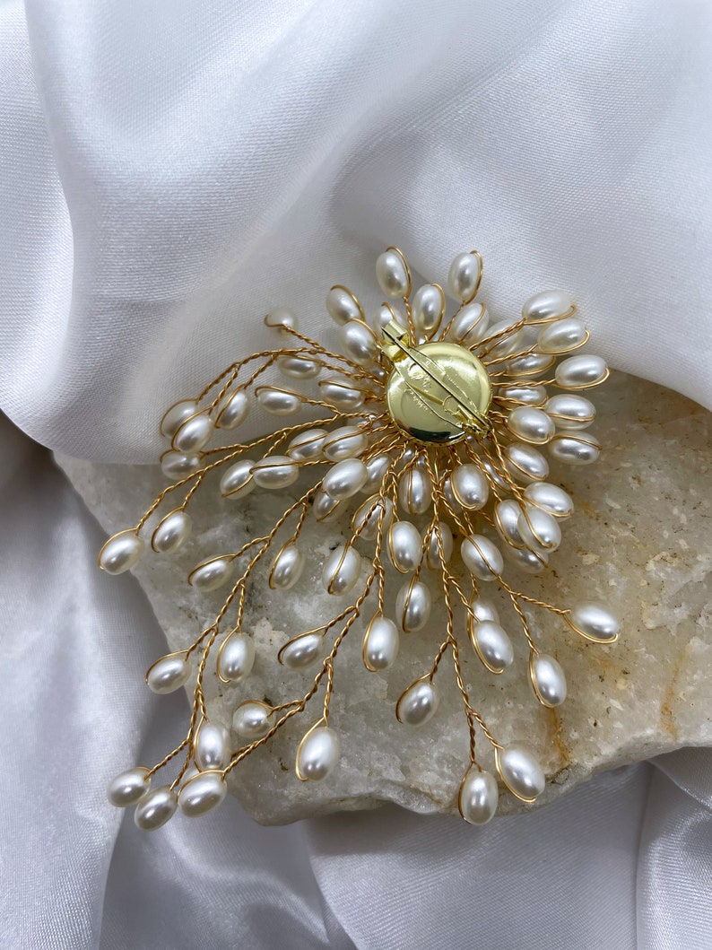 Faux Pearl Delicate Brooch image 9