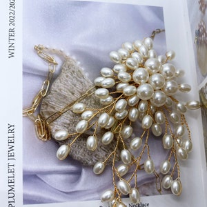 Faux Pearl Delicate Brooch image 5