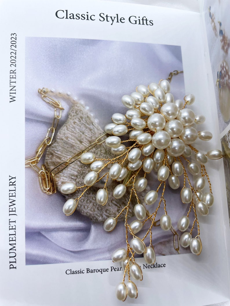 Faux Pearl Delicate Brooch image 5