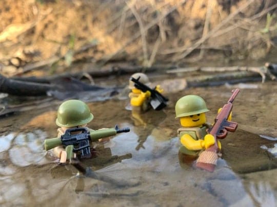 Custom War Figure Made With Genuine LEGO® ww1, Ww2, Medieval, Vietnam. 