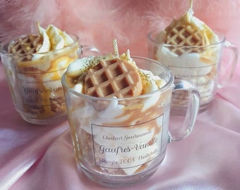 Tasse gaufre vanille