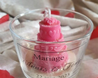 Bougie  de mariage wedding cake