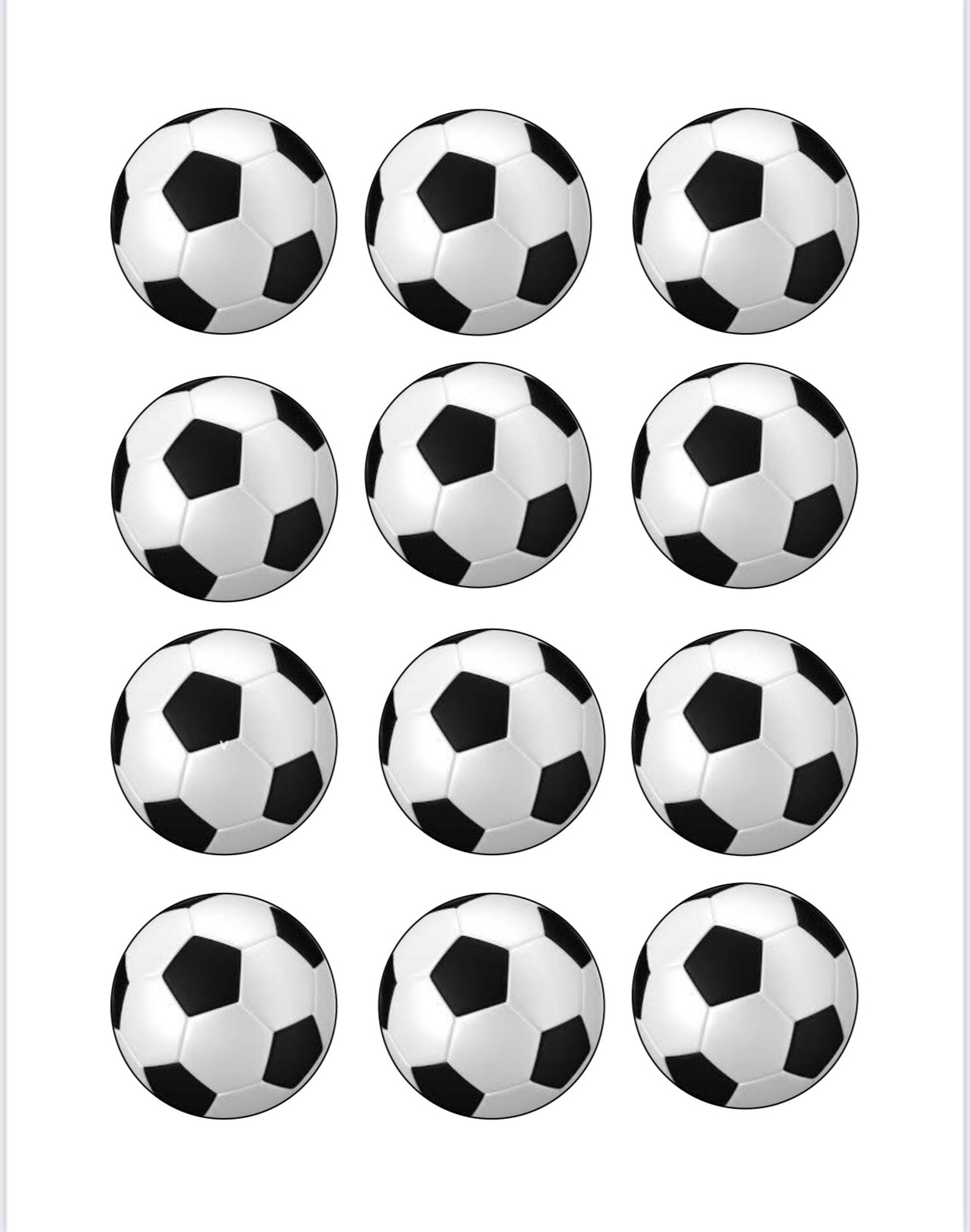Soccer Ball Edible ICING SHEET Etsy