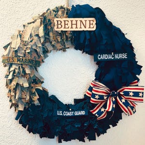 Uniform Wreath, Welcome Sign, Military, Gifts, Christmas ornament