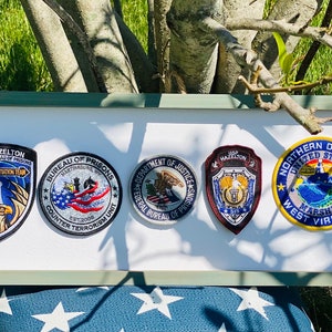 Personalized Patch Holder, Patches, Military, Blue Line, Patch Organizer