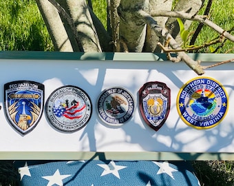 Personalized Patch Holder, Patches, Military, Blue Line, Patch Organizer