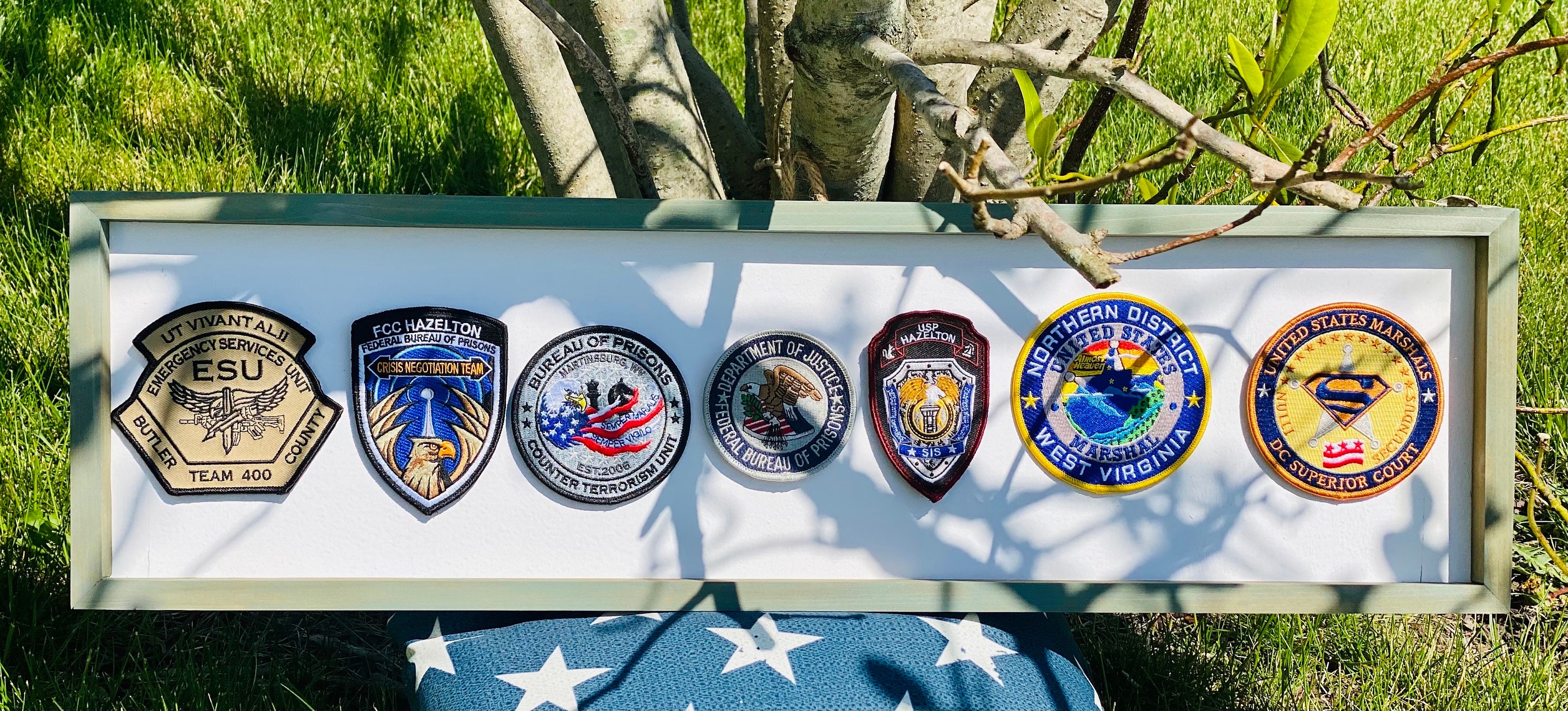 Personalized Patch Holder, Patches, Military, Blue Line, Patch ...