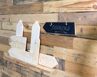 Wegwijzers Hout Reclaimed Wood voor DIY, Workshops, Kinderfeestje, Geboortebord, Bewijzering, Wanddecoratie