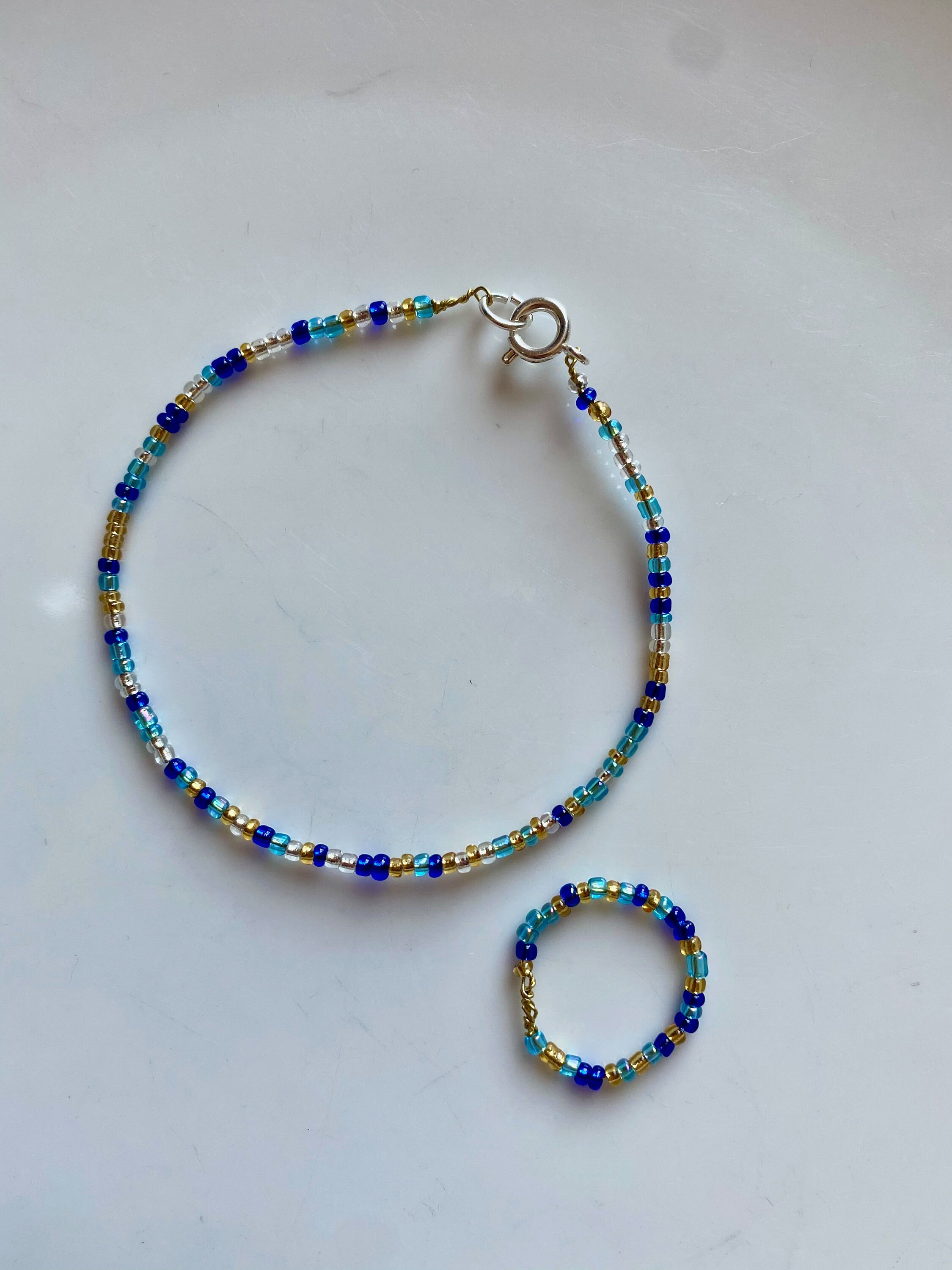 Custom Beaded Bracelet and Ring Etsy