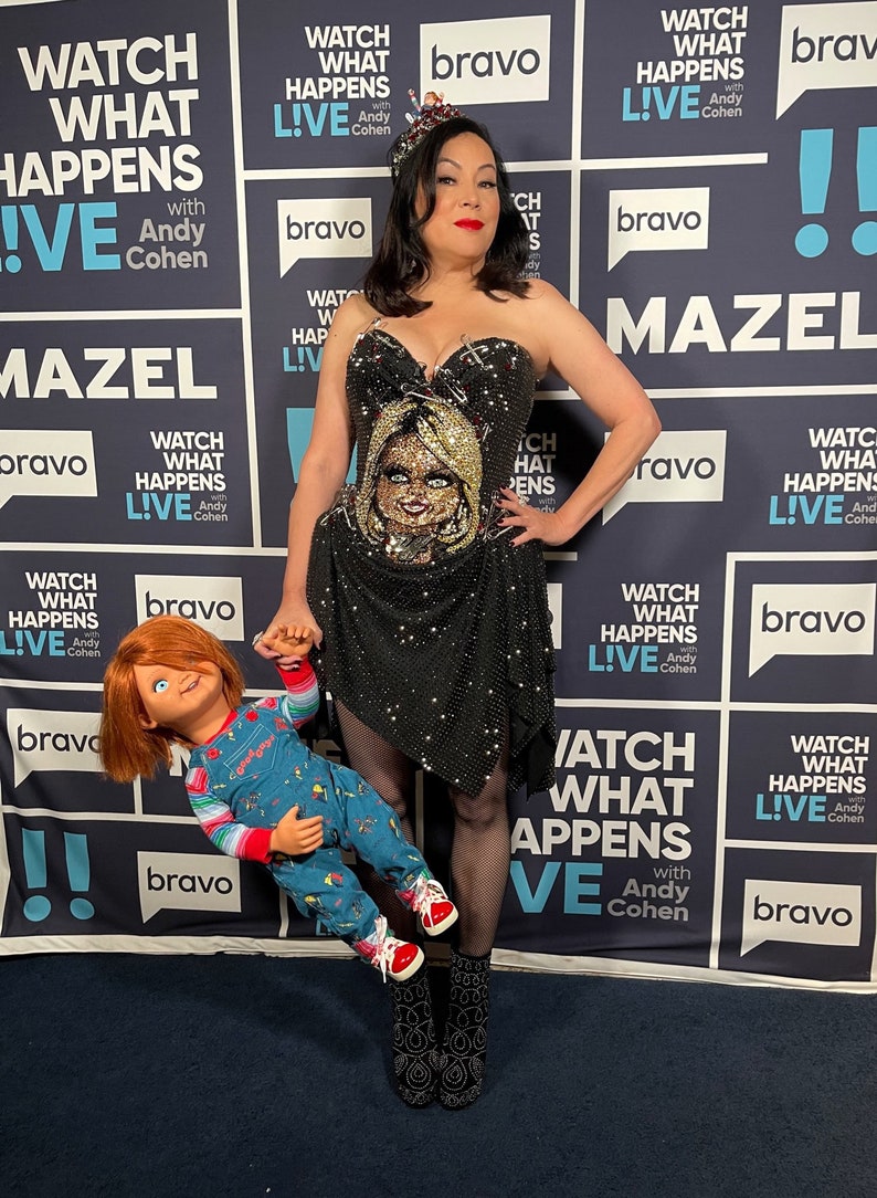 Jennifer Tilly with Chucky Doll Life Sized Cardboard Cutout image 1