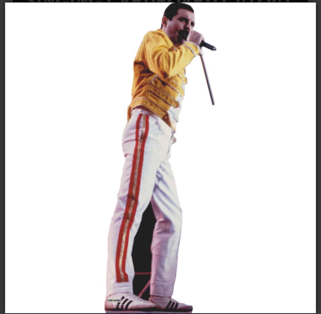 Freddie Mercury Singing Life Size Cardboard Cutout Etsy
