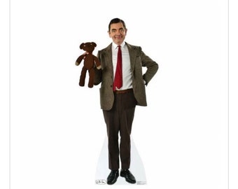 MR. Bean and Teddy Life Sized Cardboard  Cutout