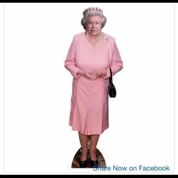 Queen Elizabeth Cardboard Cutout Etsy