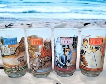 Vasos de Coca-Cola Burger King de Star Wars: El Retorno del Jedi de 1983 (30 por vaso)