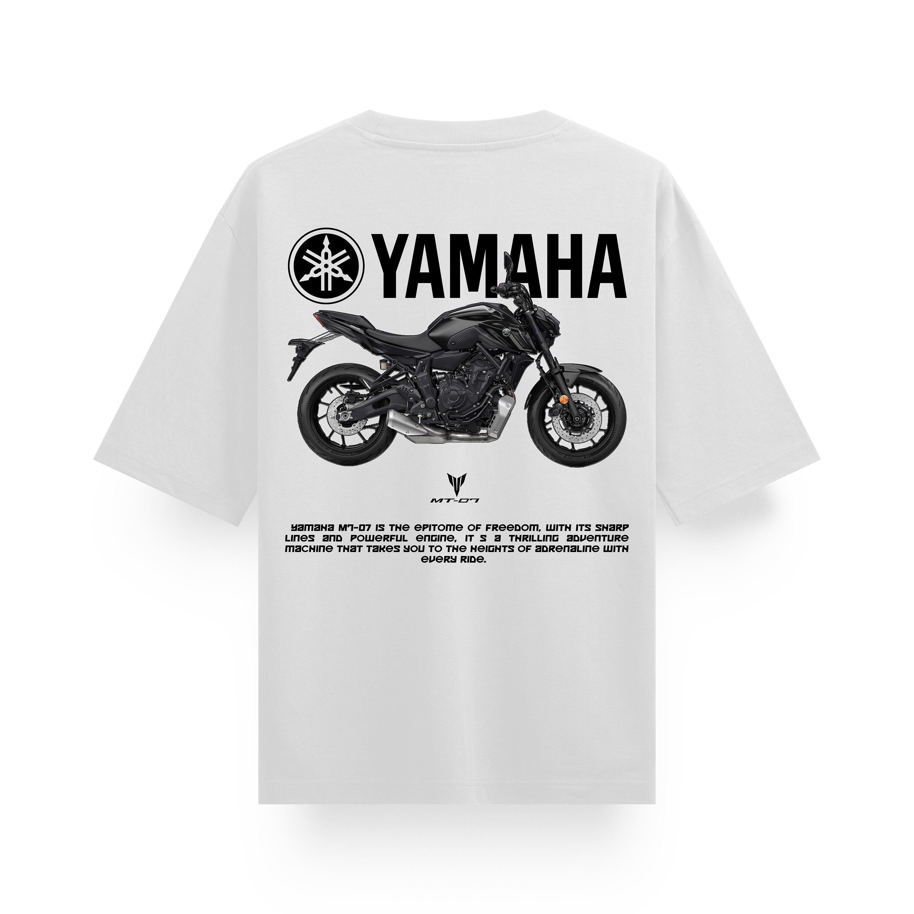 Yamaha Mt 07 Oversize Unisex White Tshirt - Etsy